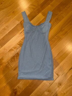 Windsor S light blue bodycon mini dress NEVER WORN!! TAG STILL ON!!!